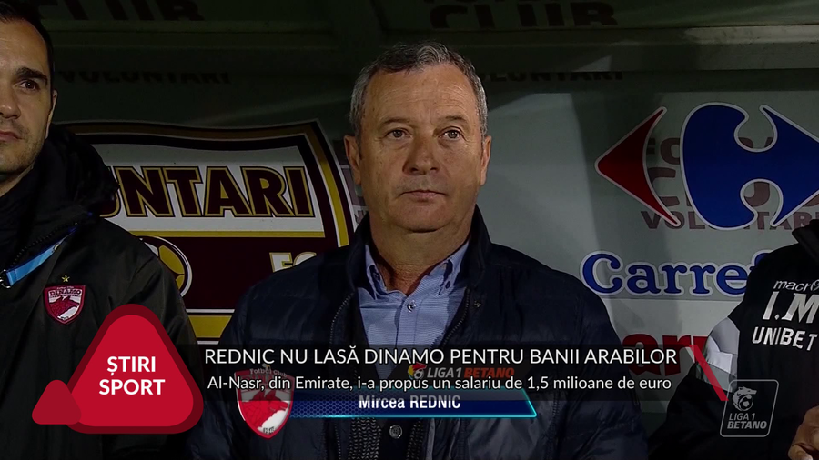 VIDEO | REDNIC NU LASĂ DINAMO PENTRU BANII ARABILOR