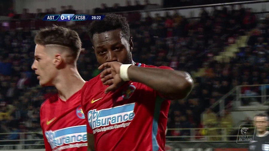VIDEO | TREI PUNCTE MARI PENTRU FCSB LA GIURGIU. ROŞ-ALBAŞTRII AU REZOLVAT MECIUL ÎN DOAR TREI MINUTE
