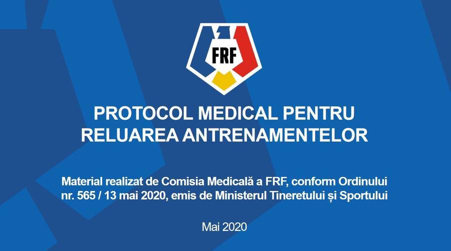 OFICIAL: “Protocolul medical pentru reluarea antrenamentelor” a fost aprobat de Comitetul de Urgenţă al FRF! Cele mai importante puncte