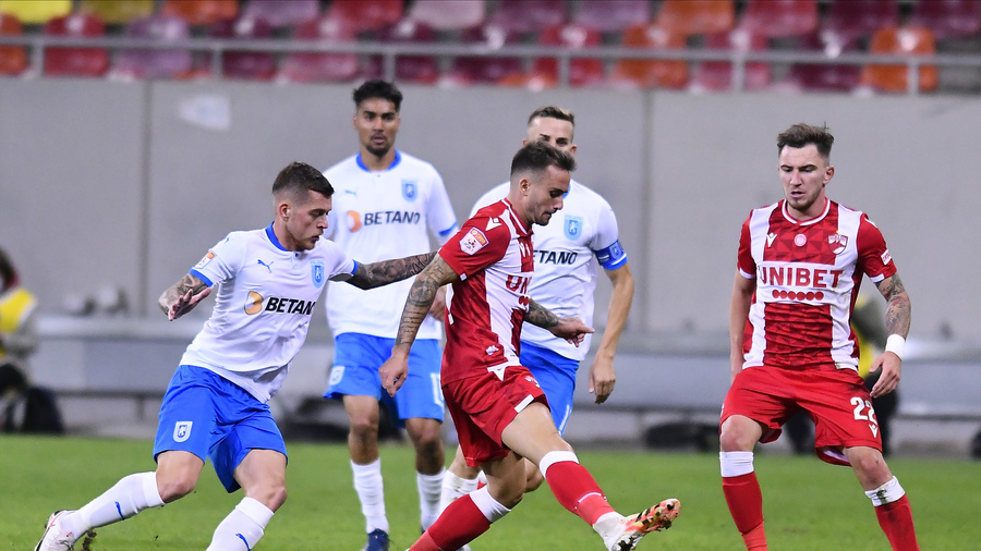 Blackjack! VIDEO | Craiova bate Dinamo, 1-0, şi ajunge la 21 de puncte din 21. Cicâldău a marcat dintr-un penalty contestat de "câini"