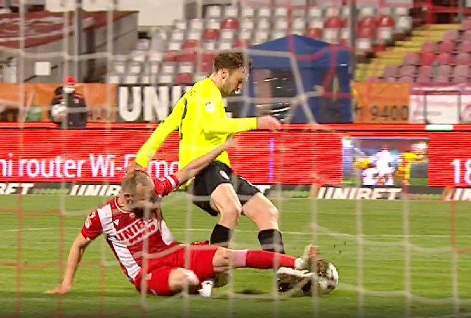 VIDEO | Puljic, ce imprudenţă! Croatul i-a permis CFR-ului să se desprindă, apoi a fost schimbat de Gane