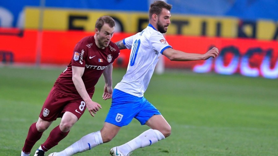 VIDEO | ”U” Craiova - CFR Cluj, 0-0. ”Feroviarii” ratează oportunitatea de a o ”detrona” pe FCSB, la finalul sezonului regulat