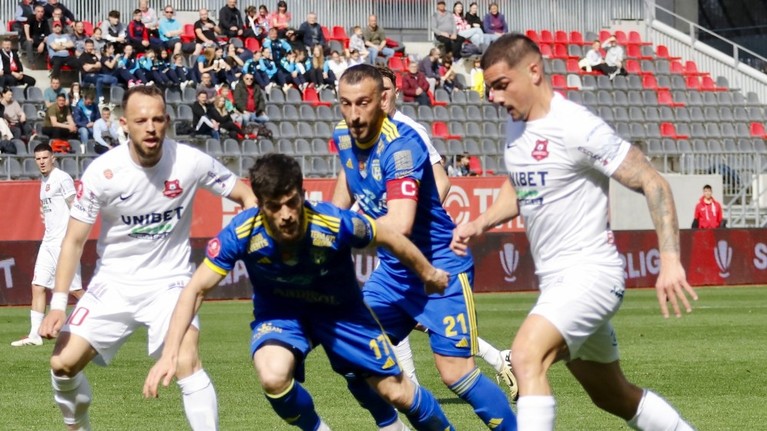 VIDEO | FC Hermannstadt - Unirea Slobozia 1-1! Formaţia lui Mihalcea a remizat graţie unei reuşite superbe în ultimele minute