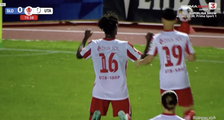 VIDEO | Unirea Slobozia – UTA Arad, ACUM, în direct pe Prima Sport 3 şi PrimaPlay.ro! GOOOOL! Oaspeţii au deschis scorul