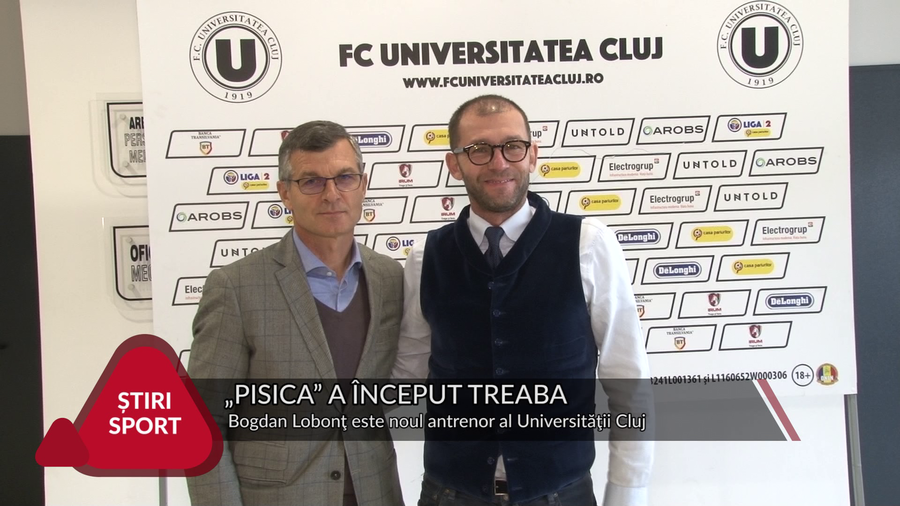 VIDEO | ”PISICA” LOBONŢ A VENIT LA CLUJ PENTRU A PROMOVA CU ”ŞEPCILE ROŞII” ÎN LIGA 1