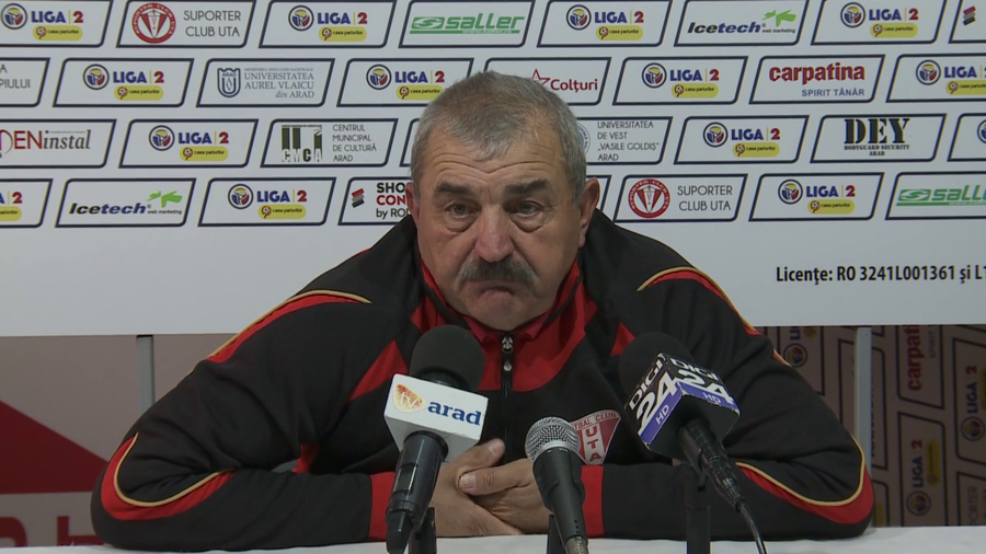 VIDEO | UTA, LA A TREIA ÎNFRÂNGERE CONSECUTIVĂ: ”LUMEA VREA ÎN LIGA 1, DAR NOI NU PUTEM ADUCE UN MASEUR DIN LIGA A 4-A”
