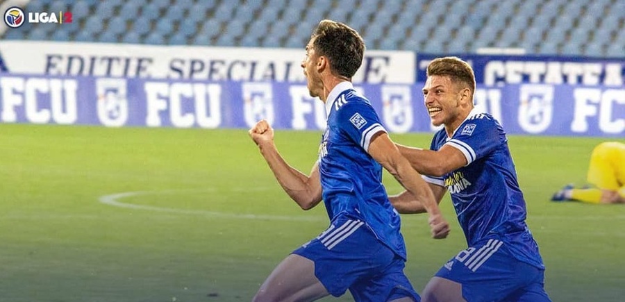 VIDEO | FC U Craiova îşi consolidează poziţia de lider în Liga 2. Oltenii, victorie cu 2-1 în faţa Slatinei 