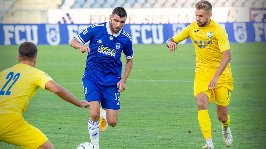 VIDEO | Se încinge lupta la promovare! Dunărea Călăraşi - FC ”U” Craiova 1-1. Gazdele au deschis scorul printr-un eurogol, iar oltenii au salvat remiza pe final