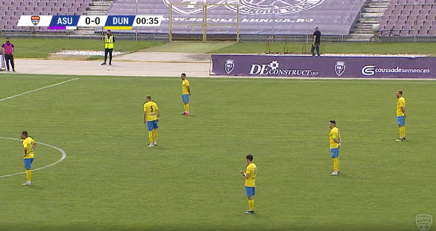 VIDEO | Protest inedit în Liga 2. Motivul pentru care jucătorii Dunării Călăraşi au boicotat primele două minute