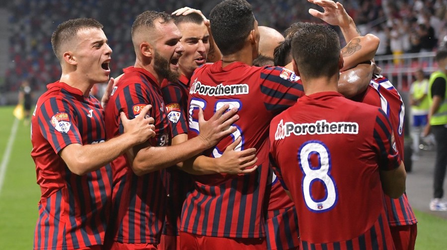 CSA Steaua - Dacia Unirea Brăila 5-2! ”Militarii” au tremurat în prima repriză, dar au făcut spectacol în a doua parte a jocului