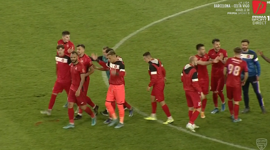VIDEO | Hermannstadt distruge sărbătoarea promovării la Cluj, în faţa unei asistenţe record pentru Liga 2