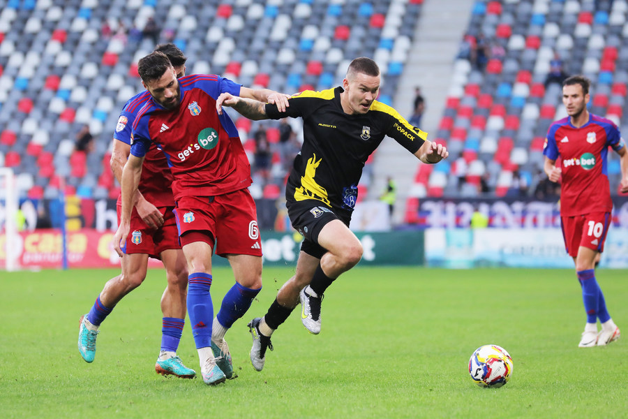VIDEO | CSA Steaua - Ceahlăul 3-1. ”Militarii” obţin abia a treia victorie stagională în eşalonul secund