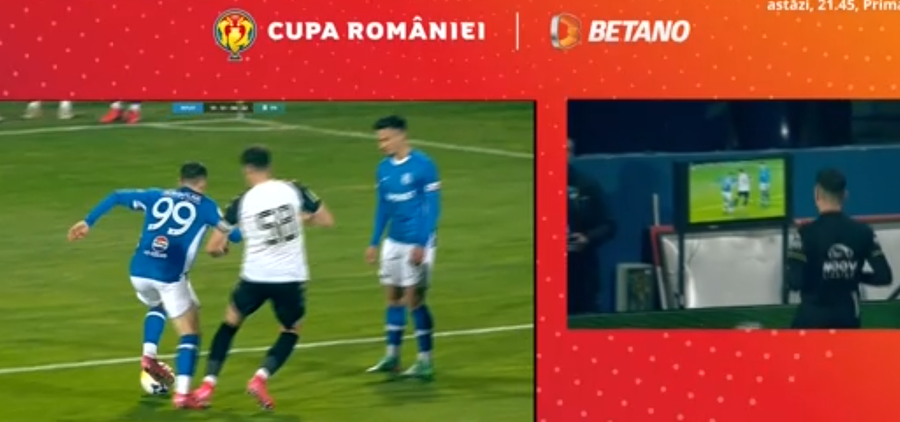 Fază controversată în Cupa României! Este sau nu penalty?!  „Oricum e mai mult decât penalty-ul ăla la Şut” | EXCLUSIV VIDEO