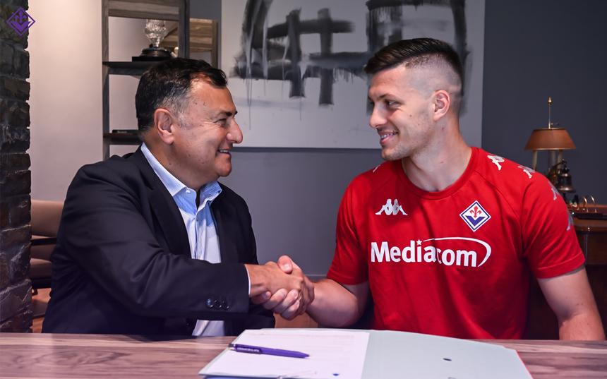 Luka Jovic a semnat cu AC Fiorentina
