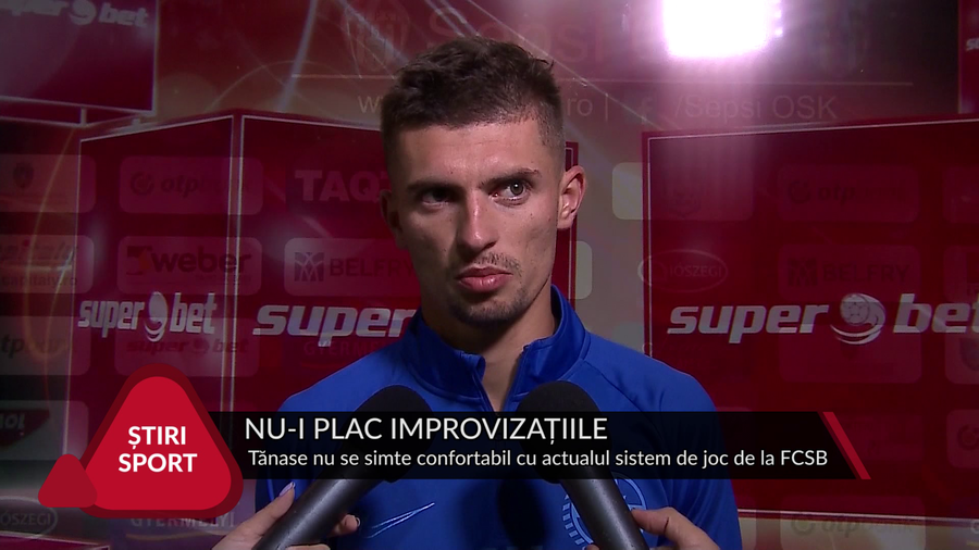 VIDEO | TĂNASE CRITICĂ SISTEMUL DE JOC DUPĂ 0-0 CU SEPSI: ”DĂUNEAZĂ. AŢI VĂZUT ŞI AZI”