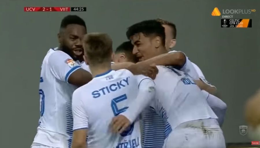 VIDEO | REMONTADA OLTENEASCĂ. CRAIOVA A ÎNVINS-O PE VIITORUL ŞI A URCAT PE LOCUL SECUND, LA DOUĂ PUNCTE DE LIDERUL CFR CLUJ