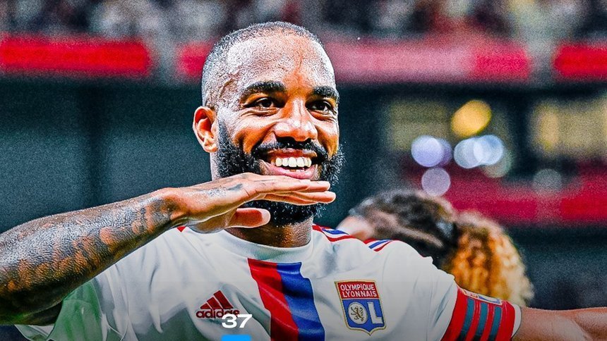 VIDEO ǀ Alexandre Lacazette a devenit al doilea cel mai bun marcator din istoria lui Lyon