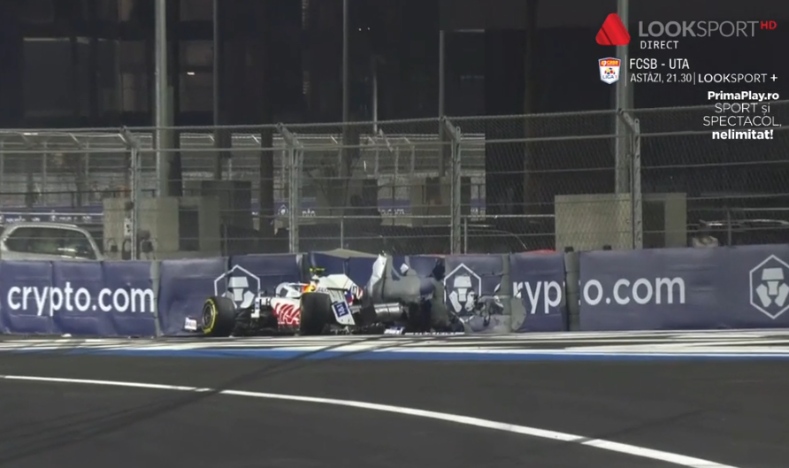 VIDEO | Accident spectaculos în MP de la Jeddah. Mick Schumacher şi-a distrus monopostul