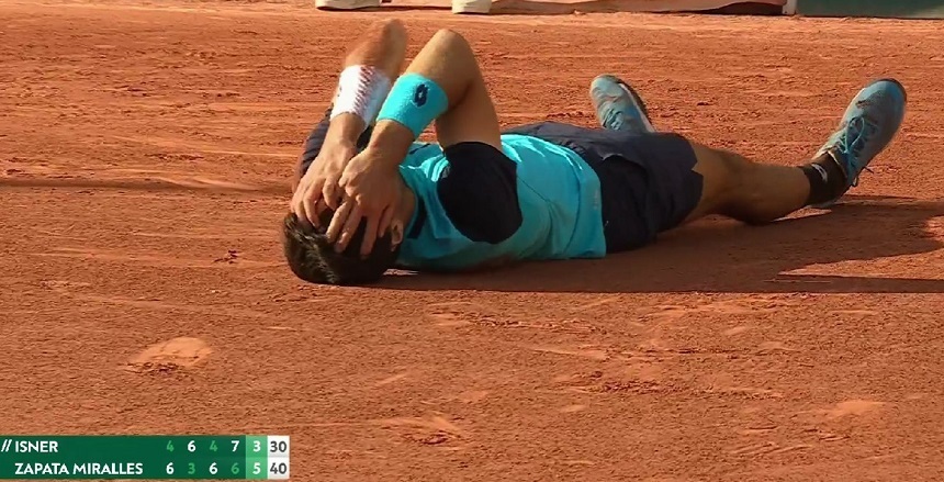 Venit din calificări, Zapata Miralles l-a învins pe Isner şi s-a calificat în ”optimi” la Roland-Garros
