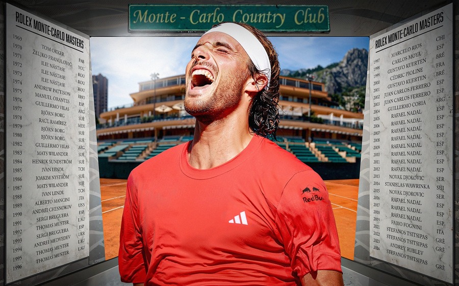 VIDEO | Stefanos Tsitsipas s-a impus pentru a treia oară la Monte Carlo. Grecul nu i-a dat şanse în finală lui Casper Ruud