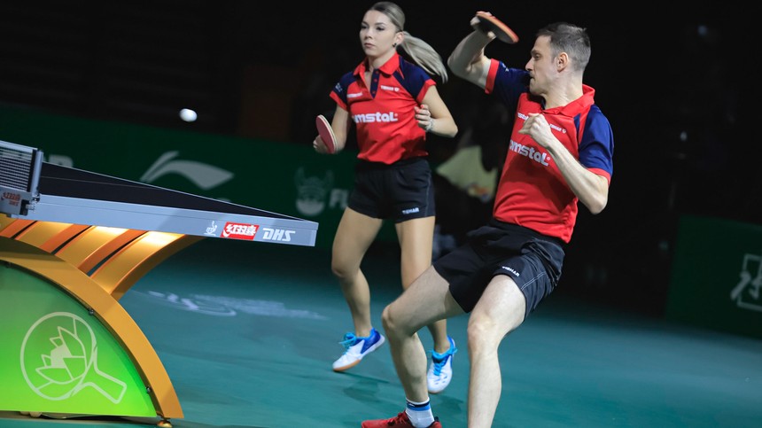 Jocurile Europene ǀ Bernadette Szocs şi Ovidiu Ionescu au pierdut în semifinale la dublu mixt şi vor juca pentru bronz