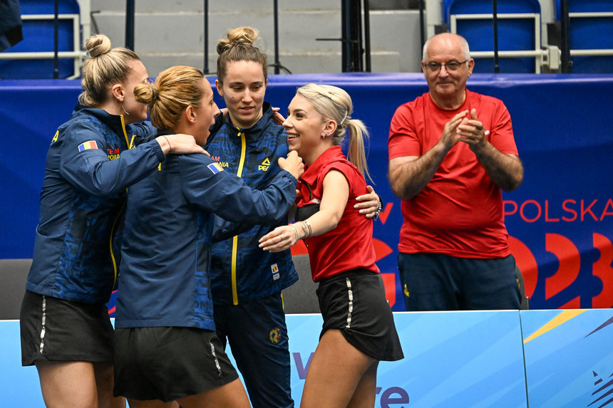 VIDEO | Fetele de aur ale României la tenis de masă! Ce spun Bernadette Szocs şi Eliza Samara după triumful de la Jocurile Europene