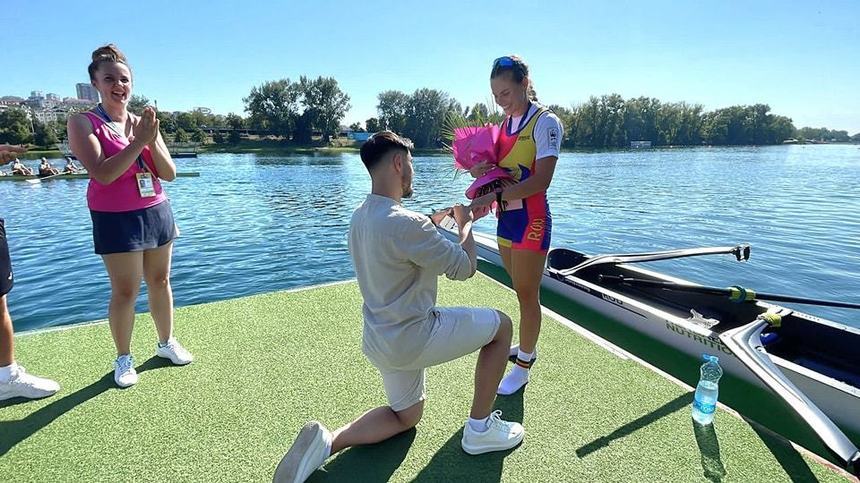 Campioana mondială Magdalena Rusu a fost cerută de soţie la Belgrad