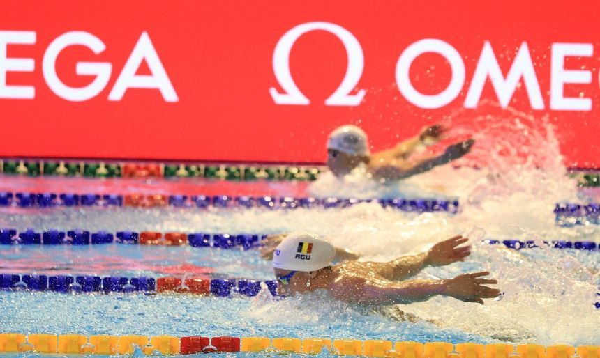 Robert Badea, în finala probei de 400 metri mixt, la europene în bazin scurt
