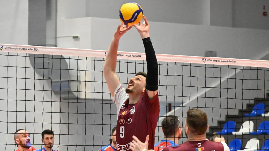 Volei masculin | Rapid Bucureşti şi Corona Braşov, primele semifinaliste ale Diviziei A