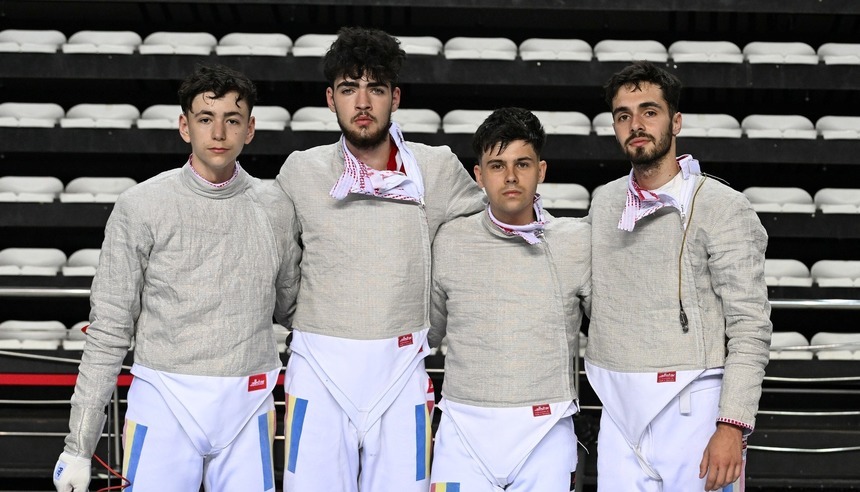 România este vicecampioană europeană U23 la sabie echipe masculin