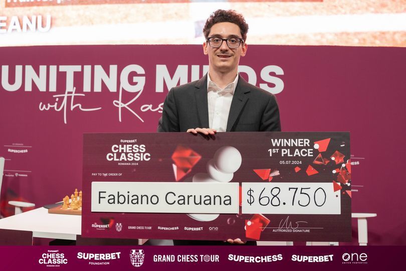 Americanul Fabiano Caruana a câştigat Superbet Chess Classic 2024