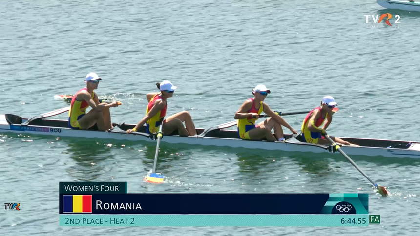 Echipajul de patru rame feminin s-a calificat în finala olimpică