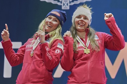 Schioarele Mikaela Shiffrin şi Breezy Johnson, campioane mondială la combinată pe echipe