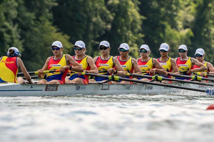 Trei medalii de aur, două de argint şi una de bronz pentru sportivii români la Cupa Mondială de canotaj de la Lucerna