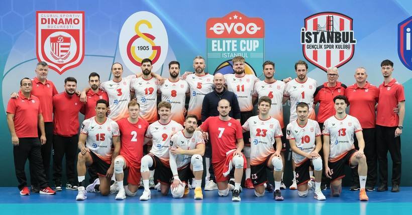 Echipa de volei Dinamo Bucureşti termină puternicul turneu amical din Turcia pe locul secund