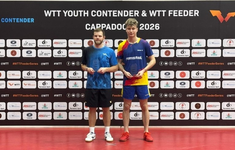 Jucătorul de tenis de masă Darius Movileanu a obţinut două medalii la WTT Feeder Cappadocia
