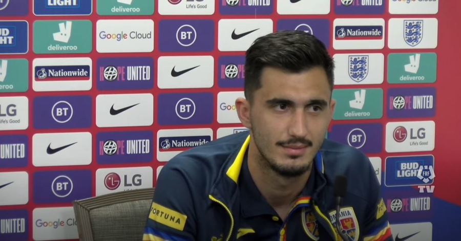 VIDEO | Andrei Ivan îşi face curaj înaintea amicalului cu Anglia. "Sperăm să ieşim victorioşi de pe teren. O să facem un meci mare"