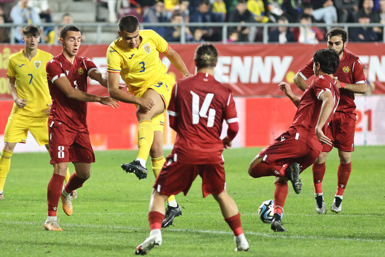 Armenia - România 0-1. Cristi Mihai a adus victoria în minutul 89!