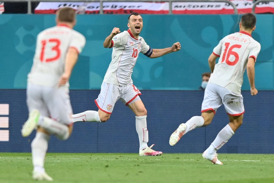 Premieră pe Arena Naţională, la EURO 2020. La 37 de ani, Goran Pandev a înscris primul gol al Macedoniei de Nord la un turneu final