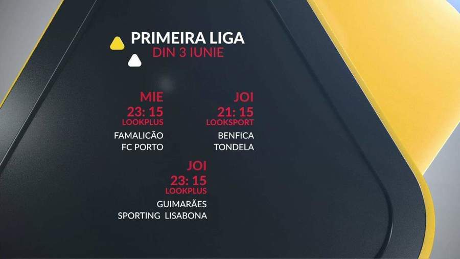 Fotbalul din Portugalia revine în exclusivitate pe canalele Look. Programul transmisiunilor