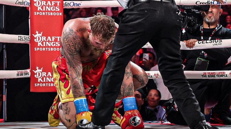 Jake Paul a suferit o dublă fractură de maxilar la meciul cu Anthony Joshua