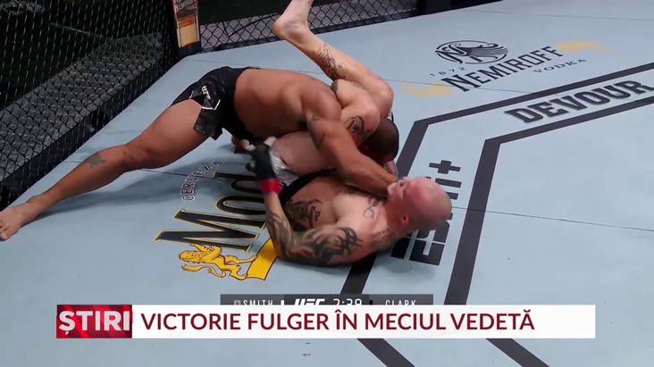 VIDEO | Victorie fulger în meciul vedetă din UFC Fight Night