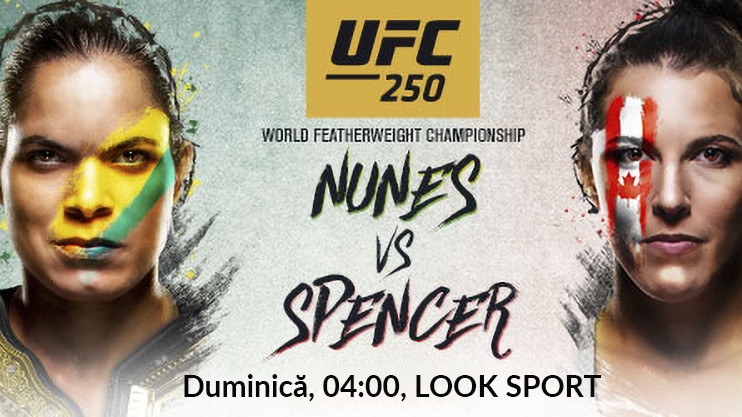Gala UFC 250: Nunes vs Spencer a fost LIVE pe Look Sport, duminică, de la 04:00! Premieră: de la 23:00, pe Look Plus