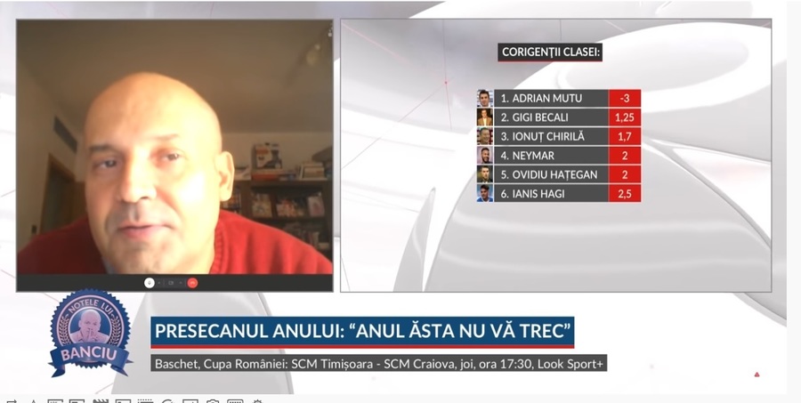 VIDEO | Notele lui Banciu, ediţie specială de final de an: premianţii şi repetenţii din 2021.Diplome pentru "agramatul anului", "prostul anului" şi "gloaba anului"