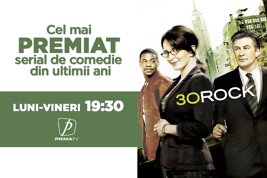 30rock, unul dintre cele mai premiate seriale de comedie din toate timpurile vine la PrimaTV