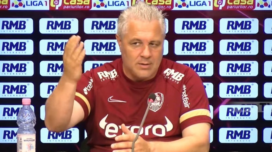 VIDEO | Răspunsul ferm al lui Marius Şumudică pentru criticii CFR-ului: ”Celelalte echipe marţea şi miercurea se uită la televizor”