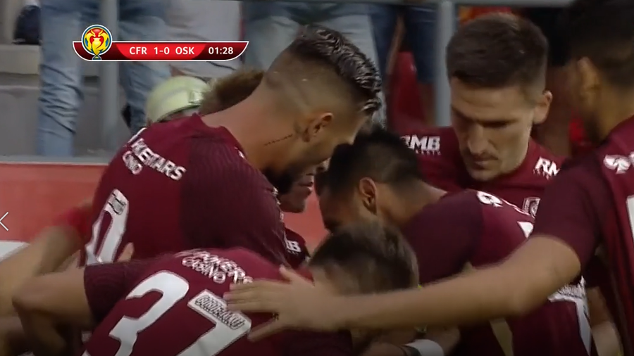 VIDEO ǀ Start de meci fulminant în Supercupă. Păun a deschis scorul în minutul 2