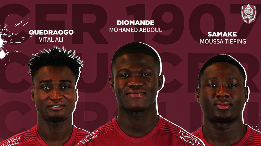 CFR Cluj a perfectat trei transferuri chiar în ziua meciului cu rivala locală