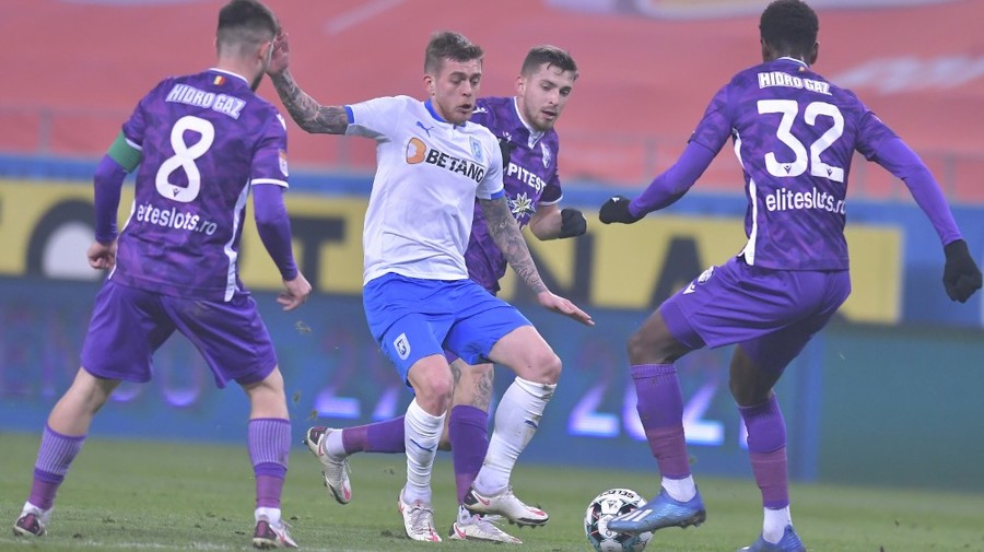 VIDEO | 'X' Men în Bănie! Craiova – FC Argeş 1-1. Şase egaluri consecutive pentru 'alb-albaştri' în Liga 1