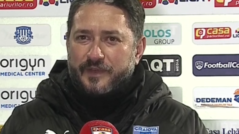 VIDEO | Dragoş Bon, debut perfect pe banca Craiovei. ”Aveam mare nevoie de aceste puncte şi de acest joc”
